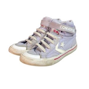 Converse All Star Pro Blaze Strap Hi Top Canvas Sneakers Purple 2.5